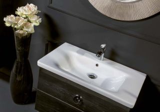 Тумба под раковину Armadi Art Neoart 80см тёмное дерево 830-080-BW